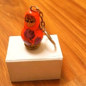 Russian doll key chain